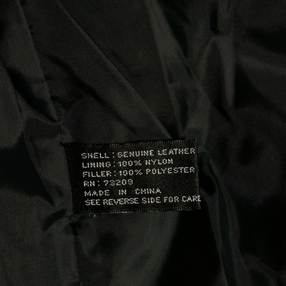 Vintage Leather Puff Jacket/Vest - Picture 8 of 9